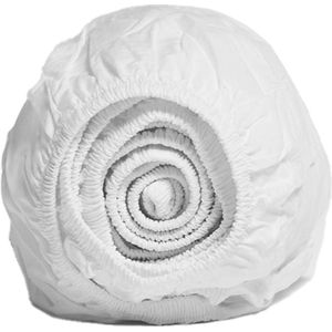 Yumeko - Hoeslaken - Wit - 100% Biologisch Percal Katoen