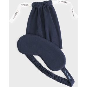 Slaapmasker - Zwart - 100% Biologisch Jersey Katoen