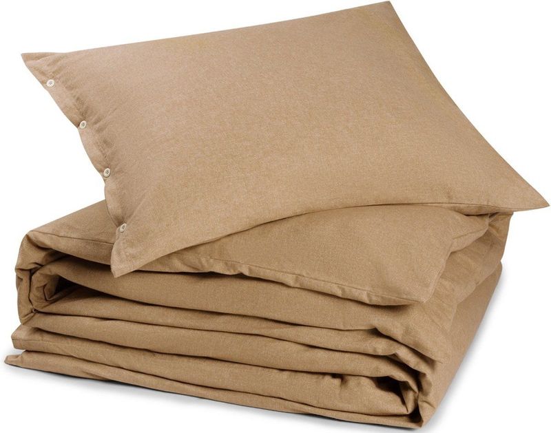 Yumeko dekbedovertrek velvet flanel honey chambray + 1/ Biologisch & ecologisch