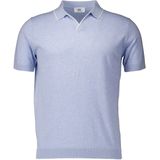 Gentiluomo - Polo - Lichtblauw - Katoen/Linnen/Polyester