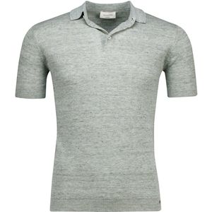 Gentiluomo - Polo - Groen Gemêleerd - 100% Linnen