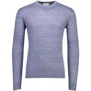 Gentiluomo - Trui - Blauw - 100% Linnen - Regular Fit