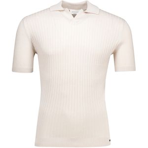 Gentiluomo - Polo - Beige - Katoen/Nylon/Zijde - Korte Mouwen