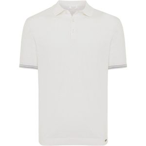 Gentiluomo - Poloshirt - Off White - Katoenmix - Korte Mouwen