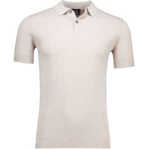 Genti - Polo Button SS K2046-1260 - Beige - Heren Poloshirt