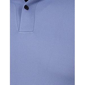 Genti - Polo - Blauw - Lange Mouw