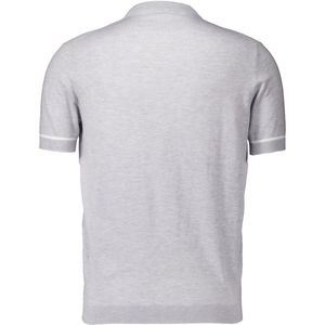 Gentiluomo - T-shirt - Grijs - Katoen/Nylon/zijde - Ronde Hals