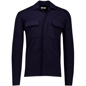Gentiluomo - Dynamic Treviso - Casual Overshirt - Donkerblauw - Katoenmix