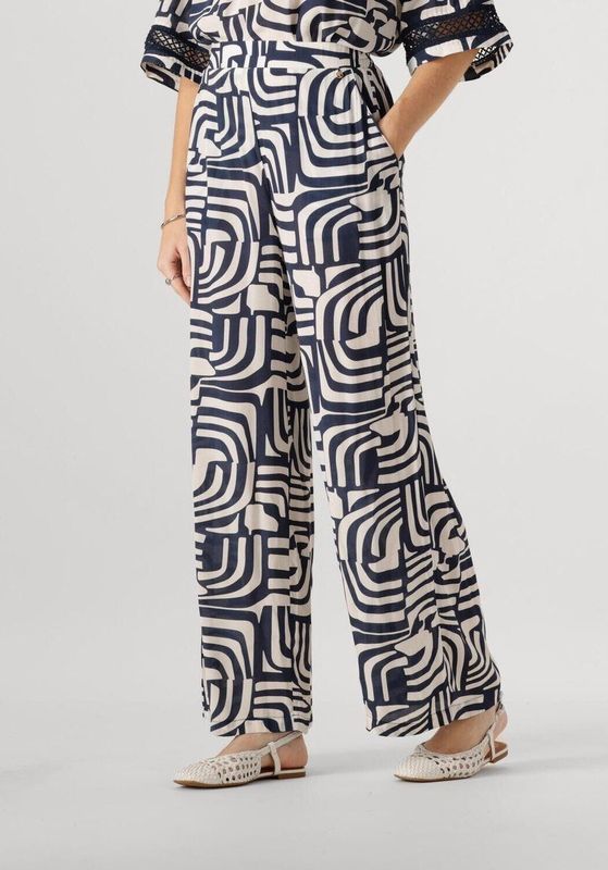 Nukus Pantalon Josephine - Blauw - Dames - Flared Stijl