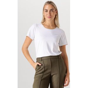 NUKUS Tirza Top Uni Tops T-shirts Dames - Shirt - Wit