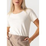 NUKUS Tirza Top Uni Tops T-shirts Dames - Shirt - Gebroken wit