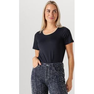 NUKUS Tirza Top Uni Tops T-shirts Dames - Shirt - Blauw
