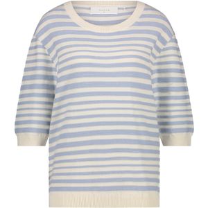 Nukus Pullover Korte Mouw - Violet - Licht Blauw