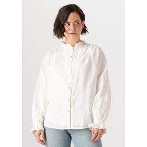 NUKUS Jenna Blouse Embroidery Dames - Jurken - Wit - Maat S