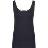 Nukus - Top Juba - Blousetop - Blauw - Effen Patroon - Mouwloos