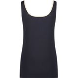 Nukus - Top Juba - Blousetop - Blauw - Effen Patroon - Mouwloos