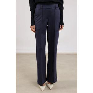 NUKUS Jill Pants Scuba Broeken Dames Blauw