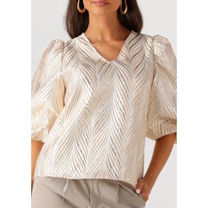 NUKUS - Mirthe Top Shiny - Shirt - Rosegoud