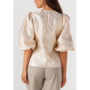 NUKUS - Mirthe Top Shiny - Shirt - Rosegoud