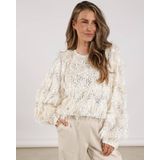 NKF01011 - Jade Top - Off White - Pailletten