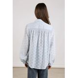 Nukus - Blouse - Blauw - Polokraag