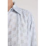 Nukus - Blouse - Blauw - Polokraag