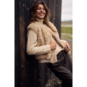 NKF08011 - Gilet - Sand - Stripe