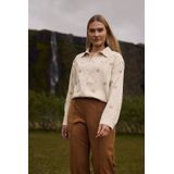 NUKUS - Newport - Blouse - Ecru - 100% Polyester - Knoopsluiting