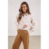 NUKUS - Newport - Blouse - Ecru - 100% Polyester - Knoopsluiting