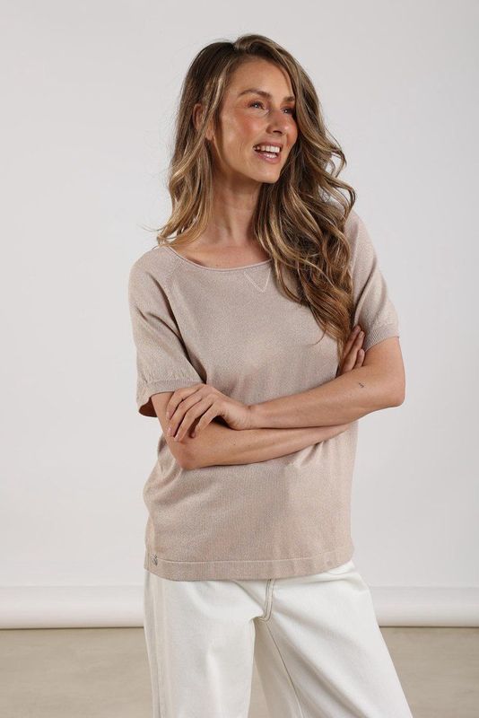 Anita - Top - Dusty Pink - Lurex