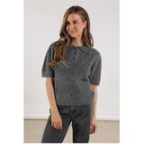 NUKUS - Sandra - Pullover - Antraciet - Met Wol en Lurex