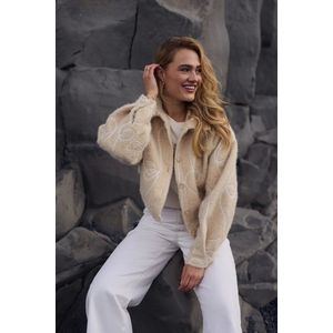 Nukus Milou jacket ecru dessin