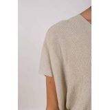 Nukus - Top Dina Lurex - Wit - Dames T-shirt