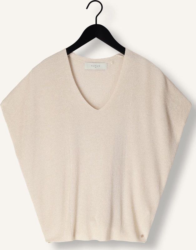 Nukus - Top Dina Lurex - Wit - Dames T-shirt