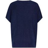 Nukus Dames top beige (Maat: XS) - Glitter - Halslijn: V-hals,