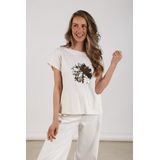 NKF04004 - Rimona Shirt - Offwhite - T-shirt