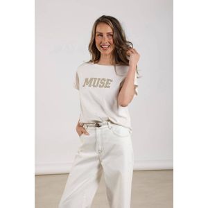 Nukus - LOU Shirt - Dames - Wit - Wol
