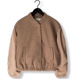 Nukus - Baltimore Jacket - Dames Jack - Beige - Satijn