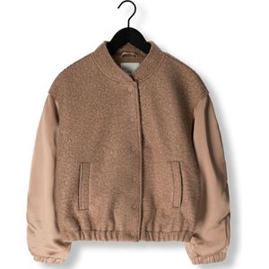 Nukus - Baltimore Jacket - Dames Jack - Beige - Satijn