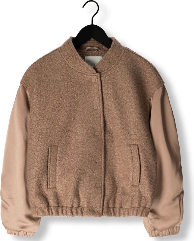 Nukus - Baltimore Jacket - Dames Jack - Beige - Satijn