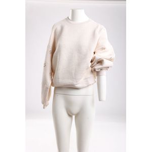 Nukus - Amadora Sweater Flowerstuds - Trui - Zand