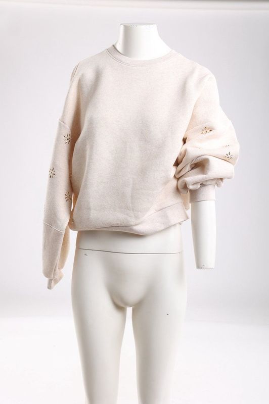 Nukus - Amadora Sweater Flowerstuds - Trui - Zand