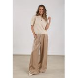Nukus Doorty Shiny broek beige (Maat: XS)