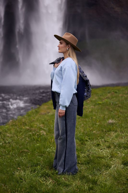 Nukus - Ruby Pants Denim - Dames Jeans - Blauw - Stijlvolle Straight Leg