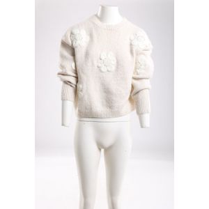 Nukus - Chiaca Flower - Trui - Creme - Dames