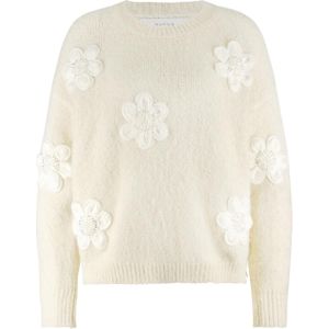 NUKUS - Chiaca - Gebloemde Pullover - Ecru