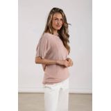 NUKUS - Merla - Top - Oudroze - Regular Fit - Korte Mouwen
