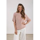 NUKUS - Merla - Top - Oudroze - Regular Fit - Korte Mouwen