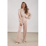 Jill Pants - Broek - Dusty Pink - Suedine - Comfortabele Pasvorm