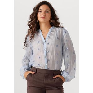NUKUS - Rosan Blouse Embroidery - Lichtblauw - Dames Blouse